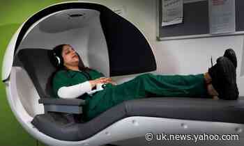 NHS hospitals bring in sleep pods to help tired staff take a break