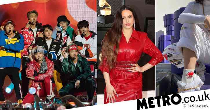 BTS fans call for collaboration as Rosalia rocks BT21 socks