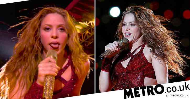 Shakira’s tongue steals the show at Super Bowl – as fans say there’s special significance behind moment