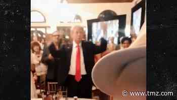 President Trump Plays Band Conductor During Super Bowl National Anthem