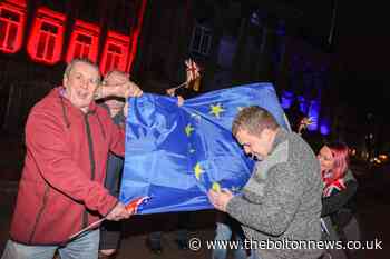 Bolton attempt to burn EU flag fails for second time - The Bolton News