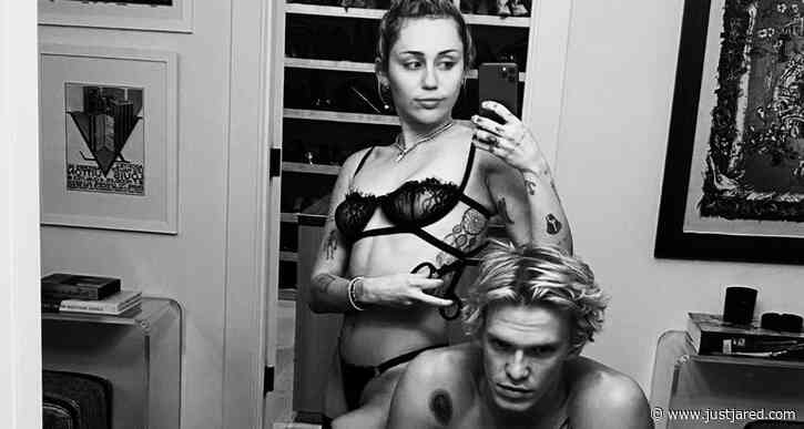 Miley Cyrus Wears Sexy Lingerie During Night In with Boyfriend Cody Simpson!