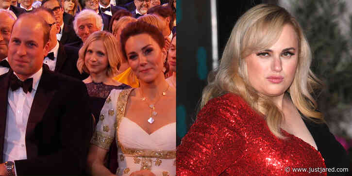 Rebel Wilson Makes Prince Andrew Reference In Front of Prince William & Duchess Kate, Roasts 'Cats' at BAFTAs 2020