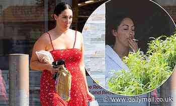 MAFS' Poppy Jennings steps out WITHOUT her wedding ring and enjoys a smoke in her dressing gown