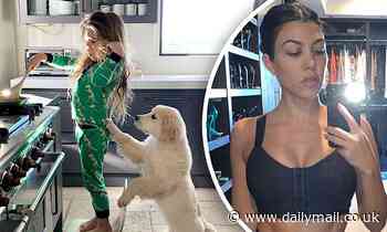 Kourtney Kardashian shares the name of her Christmas puppy Cubs