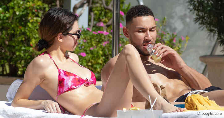 Kendall Jenner and Ben Simmons Lounge by the Pool in Miami After the Super Bowl