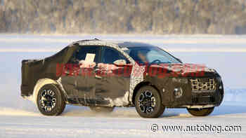 Hyundai Santa Cruz pickup caught testing in Lapland