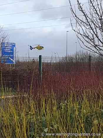 Air ambulance called to crash on M62