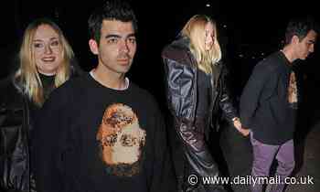 Sophie Turner holds hands with husband Joe Jonas on dinner date in London 
