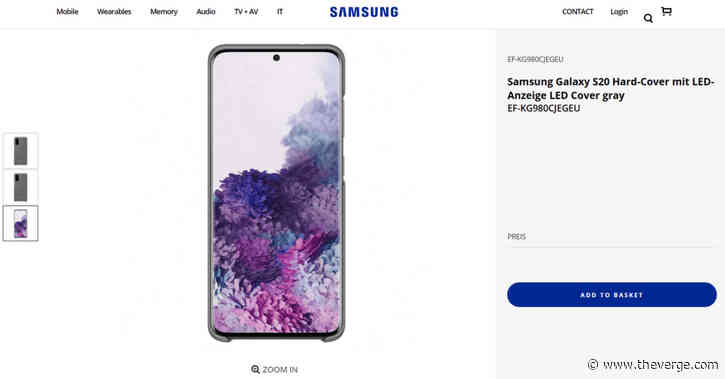 Samsung leaks images of its new Galaxy S20