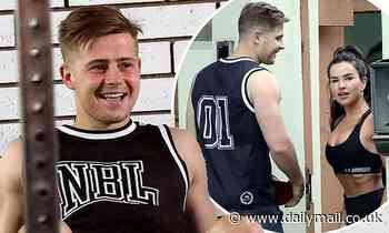 Where's Natasha? MAFS star Mikey Pembroke enjoys a workout session with a mystery brunette