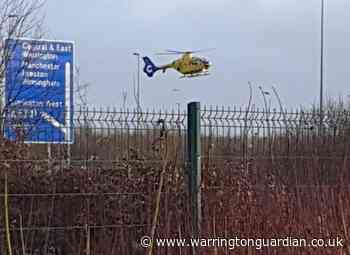 Air ambulance called as crash closes M62 in both directions - Warrington Guardian
