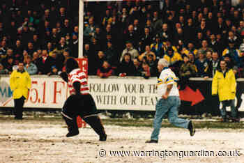 Warrington Wolves fan chased Oldham Bear mascot in Challenge Cup - Warrington Guardian