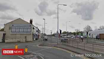 Warrington pedestrian hit by unmarked police car dies - BBC News