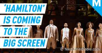 'Hamilton' the musical is coming to movie theaters in 2021