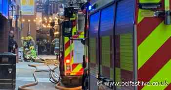 Belfast city centre fire battled by emergency crews - Belfast Live