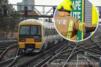 Trackside fire at Elmer's End causing train delays in Lewisham this morning