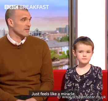 Miracle tumour survivor Leah appears on BBC Breakfast - St Helens Star