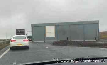 Relief as A66 between Penrith and County Durham re-opens after bizarre portacabin incident - News & Star