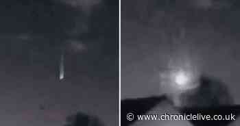 Watch moment mysterious fireball exploded in the sky in incredible doorbell camera footage