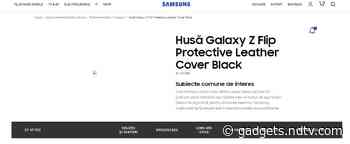 Samsung Galaxy Z Flip Name Confirmed Due to Official Site Gaffe