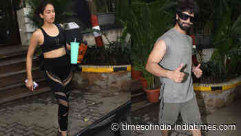 Mira Rajput flaunts her toned physique in all-black gym gear, gets papped with hubby Shahid Kapoor