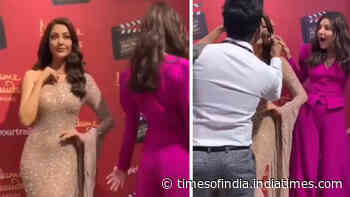 Kajal Aggarwal unveils her wax figure at Madame Tussauds Singapore