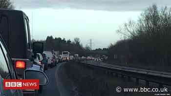 Driver arrested after pedestrian killed on A64