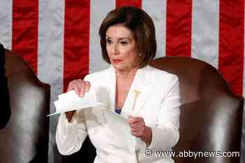 Pelosi shreds Trump’s speech, right there on the podium