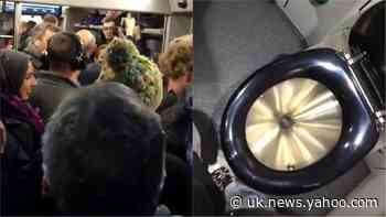 Train passengers cram into ‘smelly’ toilet cubicle because of overcrowding