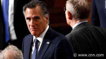 Romney breaks with Republicans and votes to remove Trump