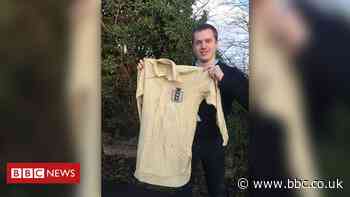 Rare 1911 England football shirt 'almost went to jumble sale'