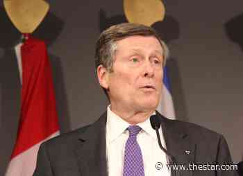 John Tory presses Ottawa for money to fight gun crime - Toronto Star