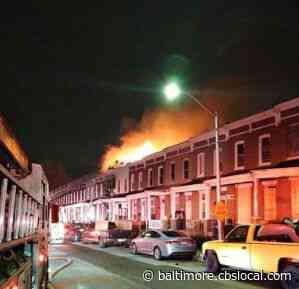 Firefighters Fall Into Basement Battling House Fire In East Baltimore - CBS Baltimore