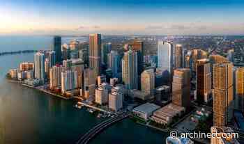 Adrian Smith + Gordon Gill Architecture envision 724-foot glass tower for Miami's Brickell neighborhood - Archinect