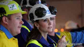 Duchess of Cambridge surprised by former teachers on Wales visit - Sky News
