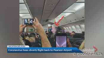 Jamaica- bound WestJet flight forced to go back to Toronto after man claims he has coronavirus | Watch News Videos Online - Globalnews.ca