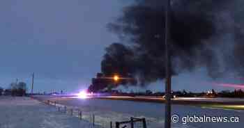 CP train derails near Guernsey, southeast of Saskatoon