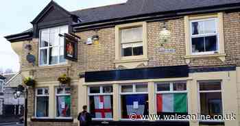 Someone has stolen all the letters off the front of a well-known Cardiff pub