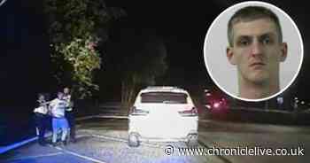 Watch dangerous Wallsend driver ram police cars during high-speed chase along the A19