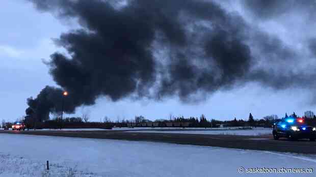 Village of Guernsey, Sask. evacuated after freight train derailment