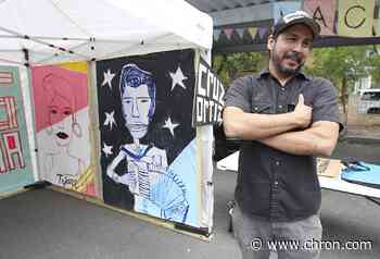 Artist Cruz Ortiz made a name for himself in San Antonio. Now he's returning home to Houston