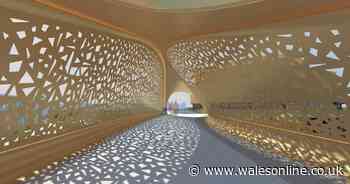 This is what the new illuminated bridge over Swansea's Oystermouth Road will look like