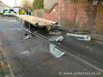 Nurses help driver and passengers after bus hit Leeman Road bridge