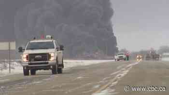 Sask. Public Safety Agency gives update after fiery train derailment