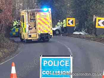 Three men arrested after Chigwell police pursuit ends with crash
