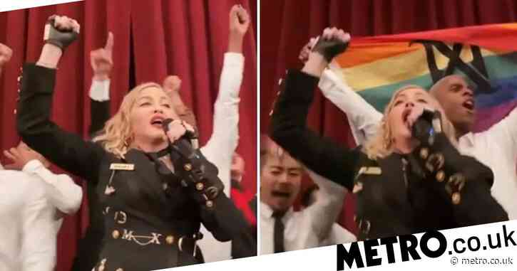 Madonna rages as Madame X show cut short claiming theatre lowered ‘9 tonne’ curtain on the stage