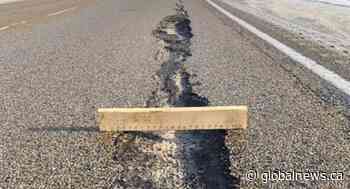 Highway 16 potholes have Yellowhead County asking residents to file complaints with province