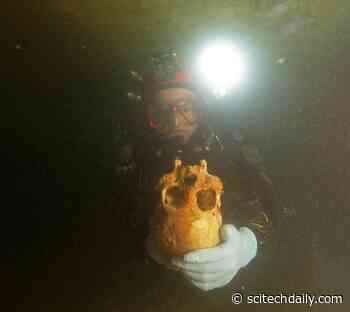 9,900-Year-Old Skeleton Discovered in Submerged Mexican Cave Has a Distinctive Skull