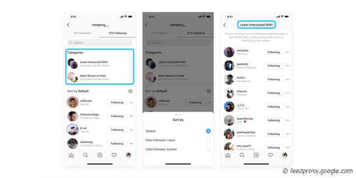 Instagram now shows who you interact with the least and who’s in your feed the most